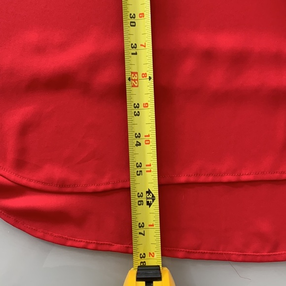 RW & Co. Chiffon Red Dress size M - Picture 13 of 16